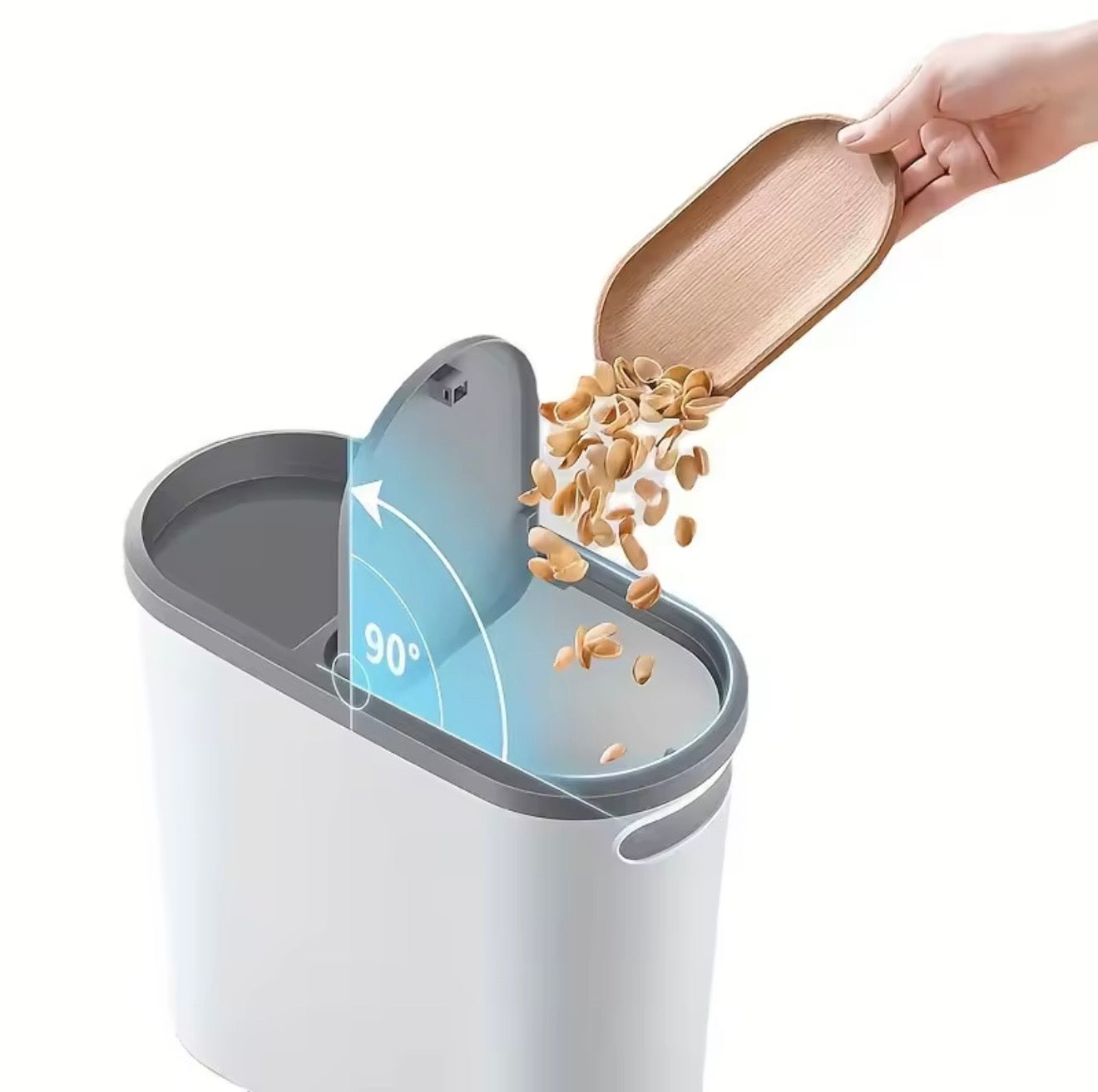 Maximize your space and keep your home tidy with this 10L Bathroom Trash Can. Designed with a slim, gap-friendly shape, it fits perfectly in narrow spaces such as between the toilet and the wall, beside cabinets, or in tight kitchen corners.